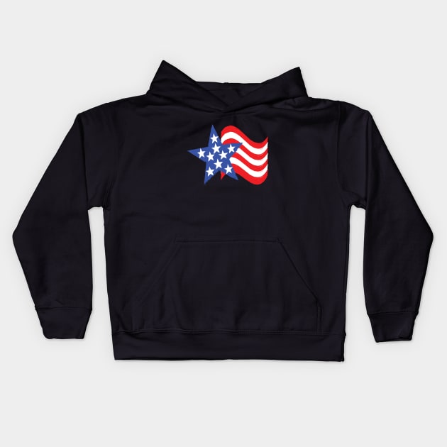 Stars and stripes Kids Hoodie by tshirts88